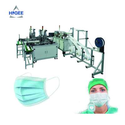 3 ply surgical mask machine nonwoven surgical mask machine full automatic disposable mask making machine